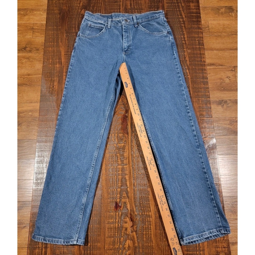 Wrangler Jeans Mens 32x32 Blue Relaxed Fit Premium Quality Denim 1097FXVMD